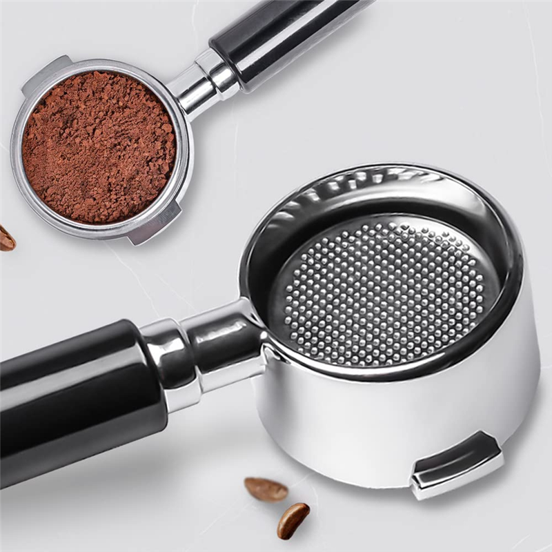 51mm Bottomless Portafilter 2 Ears for Delonghi ECP3420/EC155/BCO430/EC260, Espresso Portafilter Accessories. 
