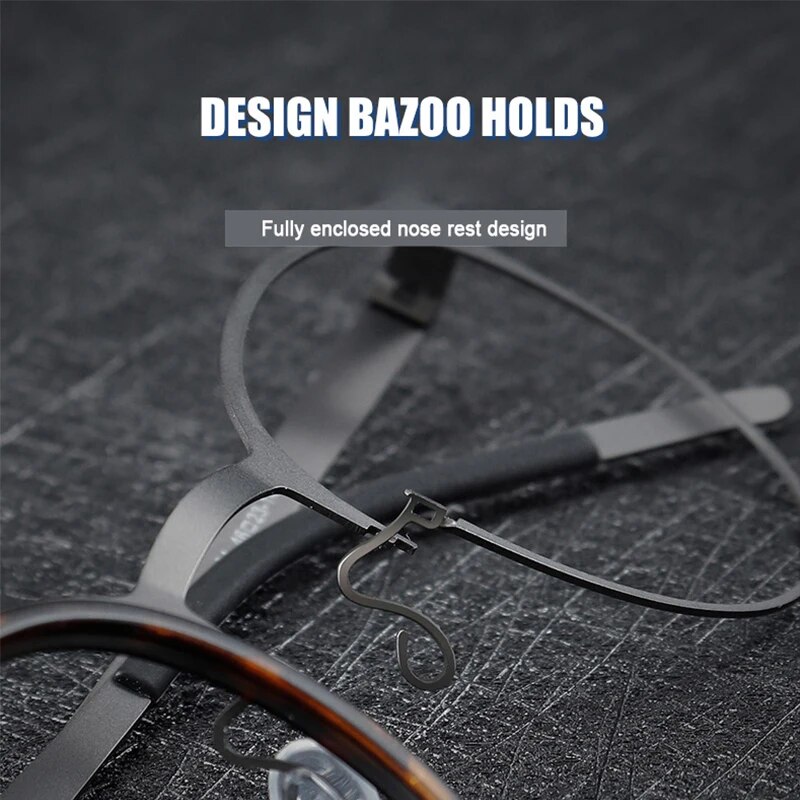 Denmark Brand Screwless Design Pure Titanium Glasses Mirror Ring Separation Frame Men Myopia Optical Prescription Eyeglasses. 