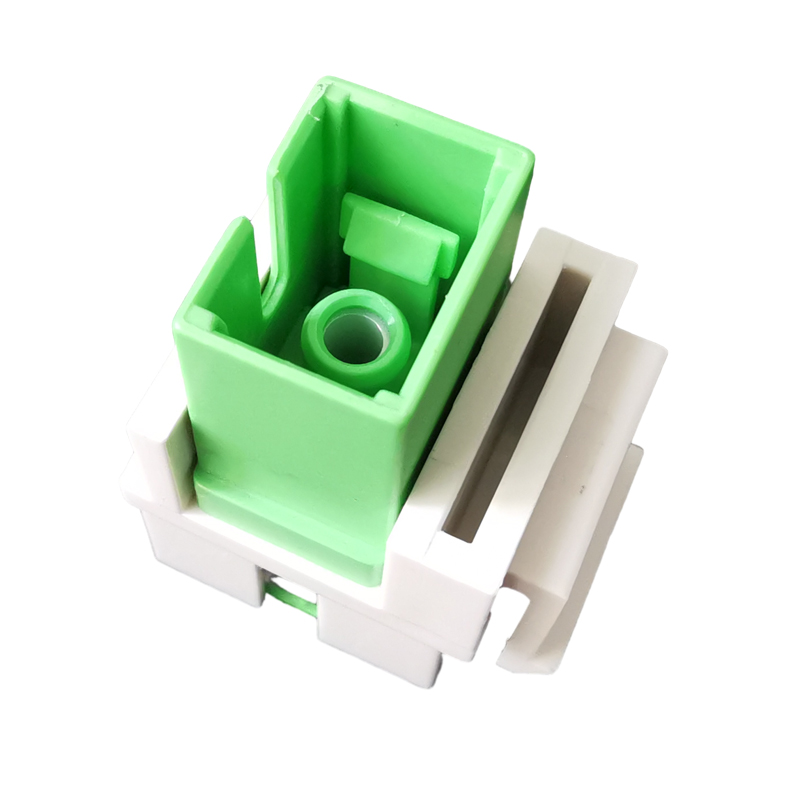 Sc-Sc Apc Fiber Optic Connector Keystone Sc Upc Optical Single-Mode Adapter Coupler Jack Slot For Network Plug. 