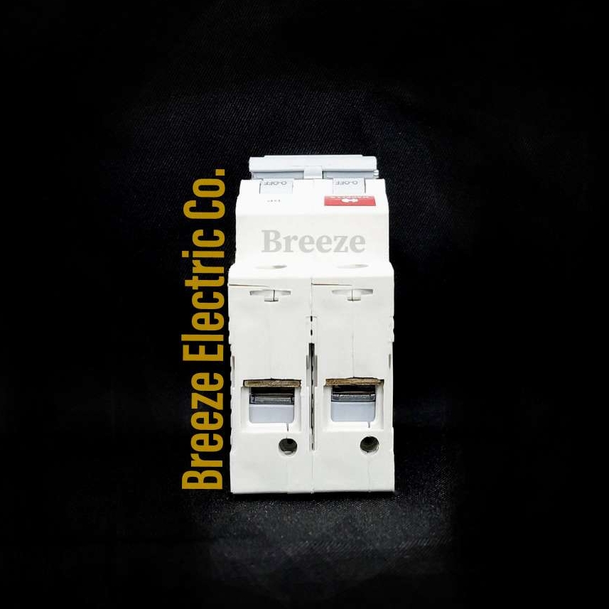 Havells Circuit Breaker 32A DP MCB.  Model: Euro-II. India.. 