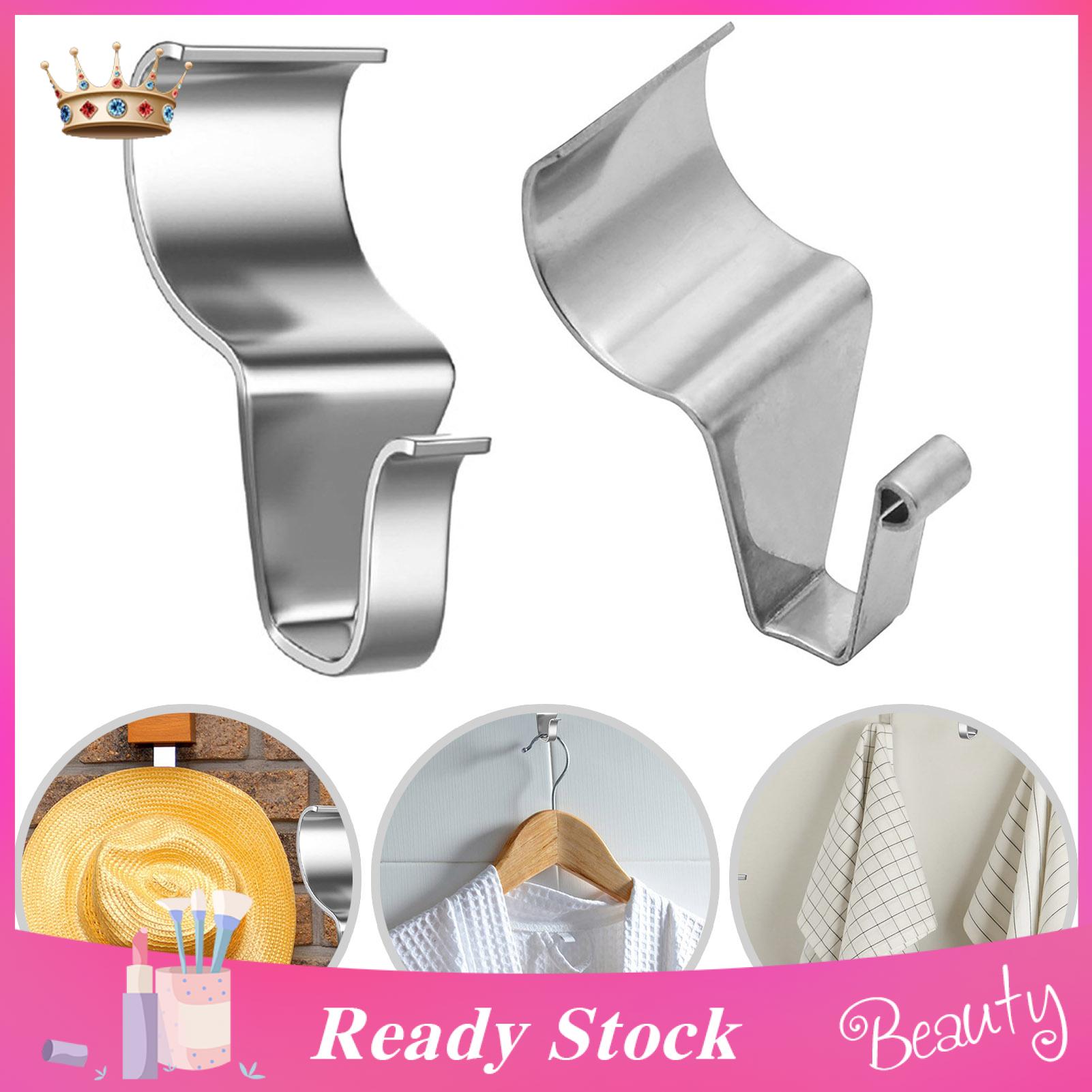 No-drill Wall Hooks 10pcs Stainless Steel Vinyl Siding Hooks Easy Installation No-hole Hangers for Multi-pur se Use Soutast Asian Buyers' Choice Wainscoting Hooks