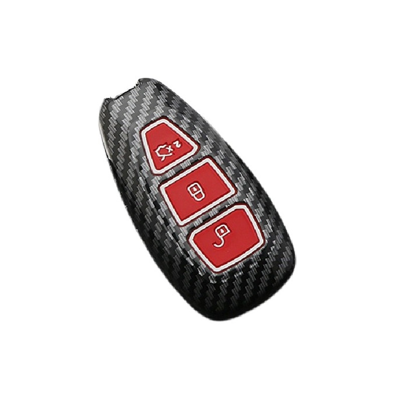 New Carbon Fiber ABS Car Key Case Cover for Ford Fiesta Focus 3 4 Mondeo Ecosport Kuga Focus ST Car Key Remote Key
