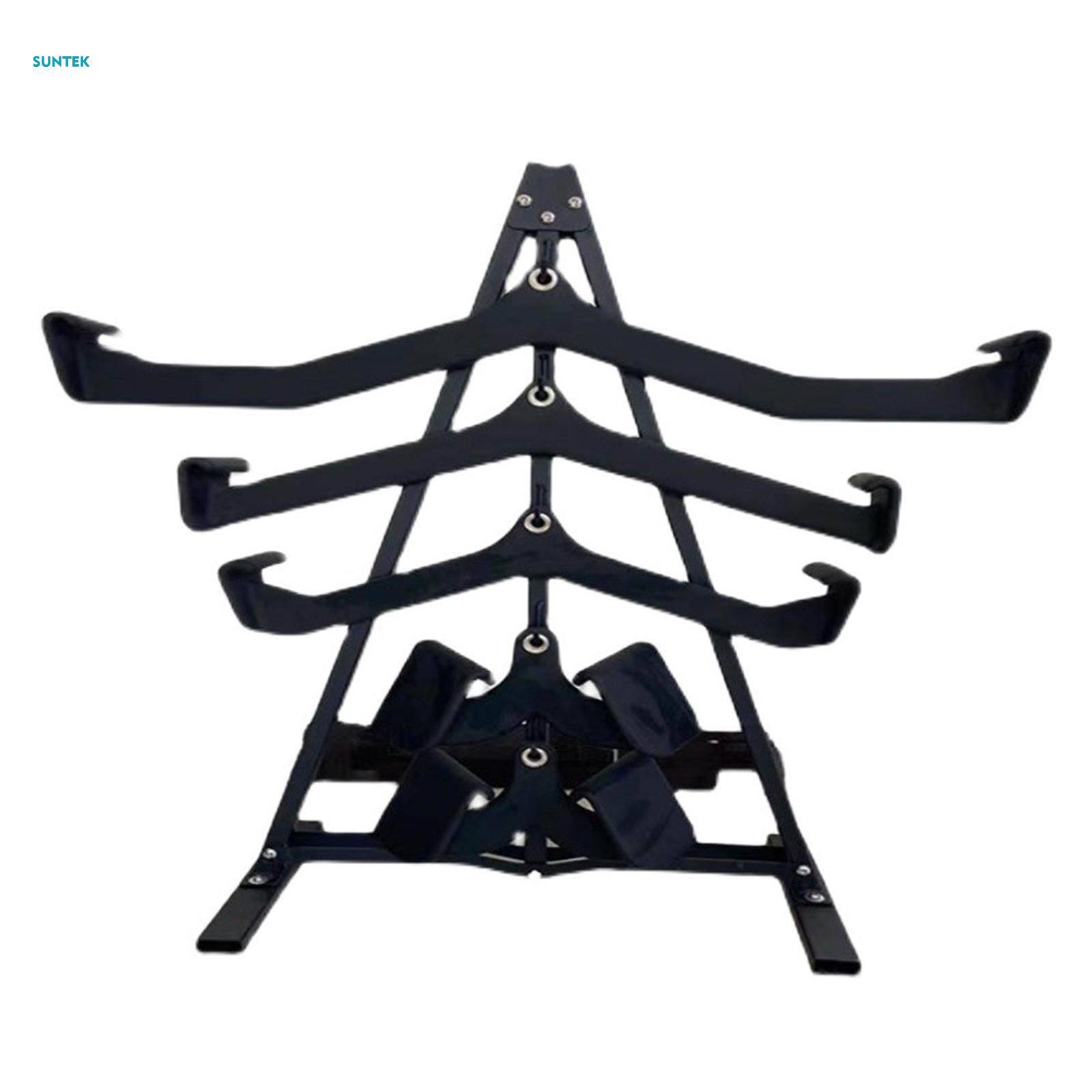 Pull Down Bar Storage Rack Triangle Stand Accessory for Home Gym Outdoor. 
