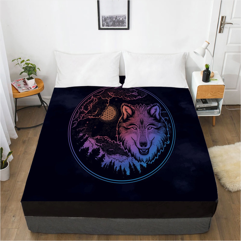 Customize Fitted Sheets Mattress Cover With Elastic Band 3D Bedsheet Linens 200x200 160x200 Bed Sheet Bedding Bohemia. 