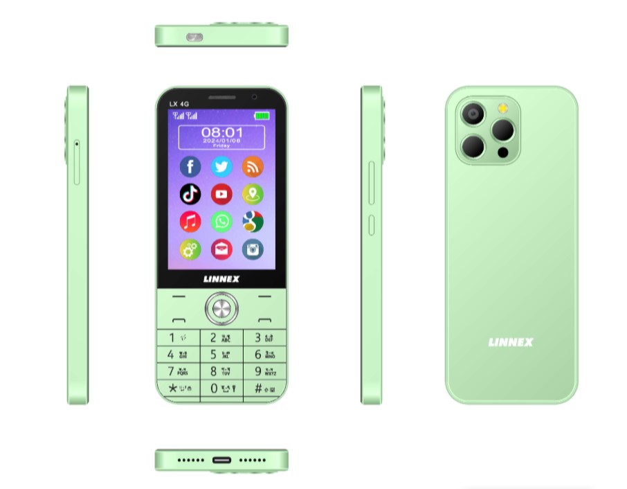 Linnex LX 4G Smart Feature Phone android,playstore,WiFi,WhatsApp,youtube supported. 