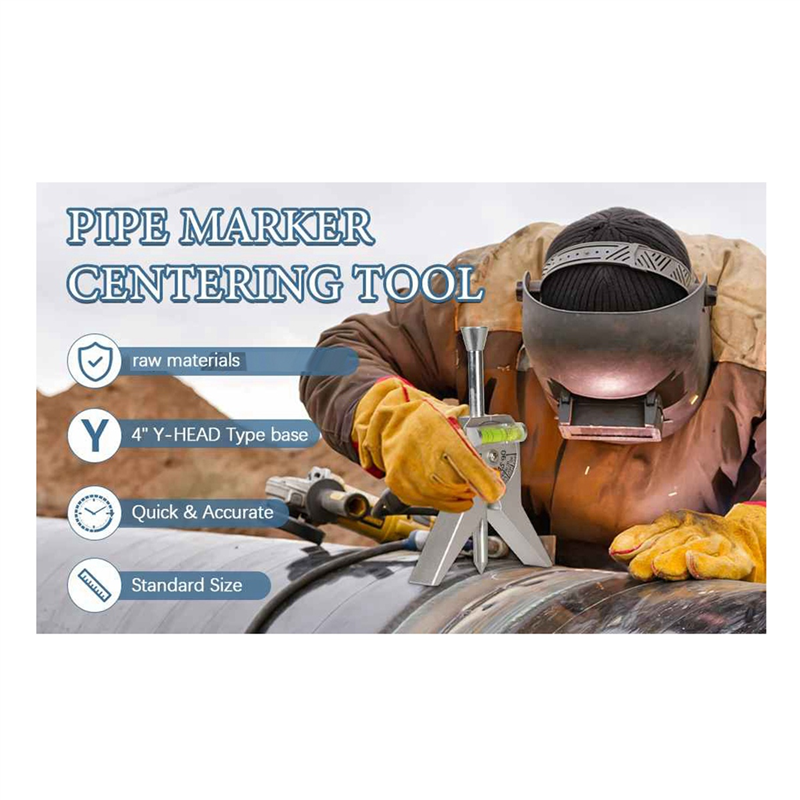 Pipe Center Finder With Centering Head For Measure Pipe Diameter Over 0.5Inch And Up Pipe Center Punch Level Reusable Durable Easy To Use. 