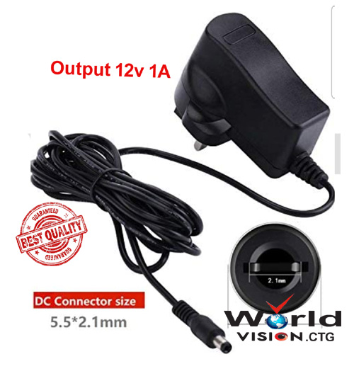 12v 1A UK Plug (3 Pin) adapter for Router and (Connector size: 5.5mm x 2.5mm ) Multi purpose use This adapter can deliver up to 1A current so applications like toy cars, CCTV Cameras, Routers, Modems,. 