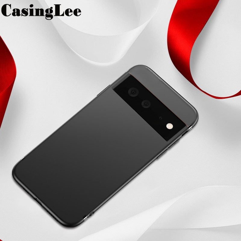 CasingLee For Google Pixel 6 case Ultra Thin Smooth silicon Matte Back Soft Cover Google Pixel6 Phone case cover For girls and Boys. 