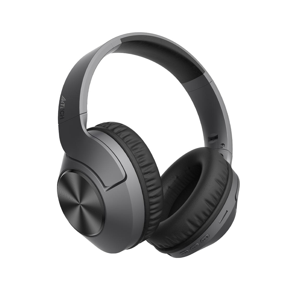 A4tech 2Drumtek BH300 Bluetooth Wireless Headphone - Bluetooth 5.3 Connection - Hybrid Diaphragm - Omni-Directional Mic. - 35H Playback Time - Ash Grey / Matcha Green