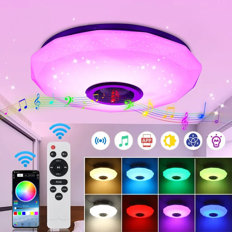 Bluetooth music hot sale ceiling light