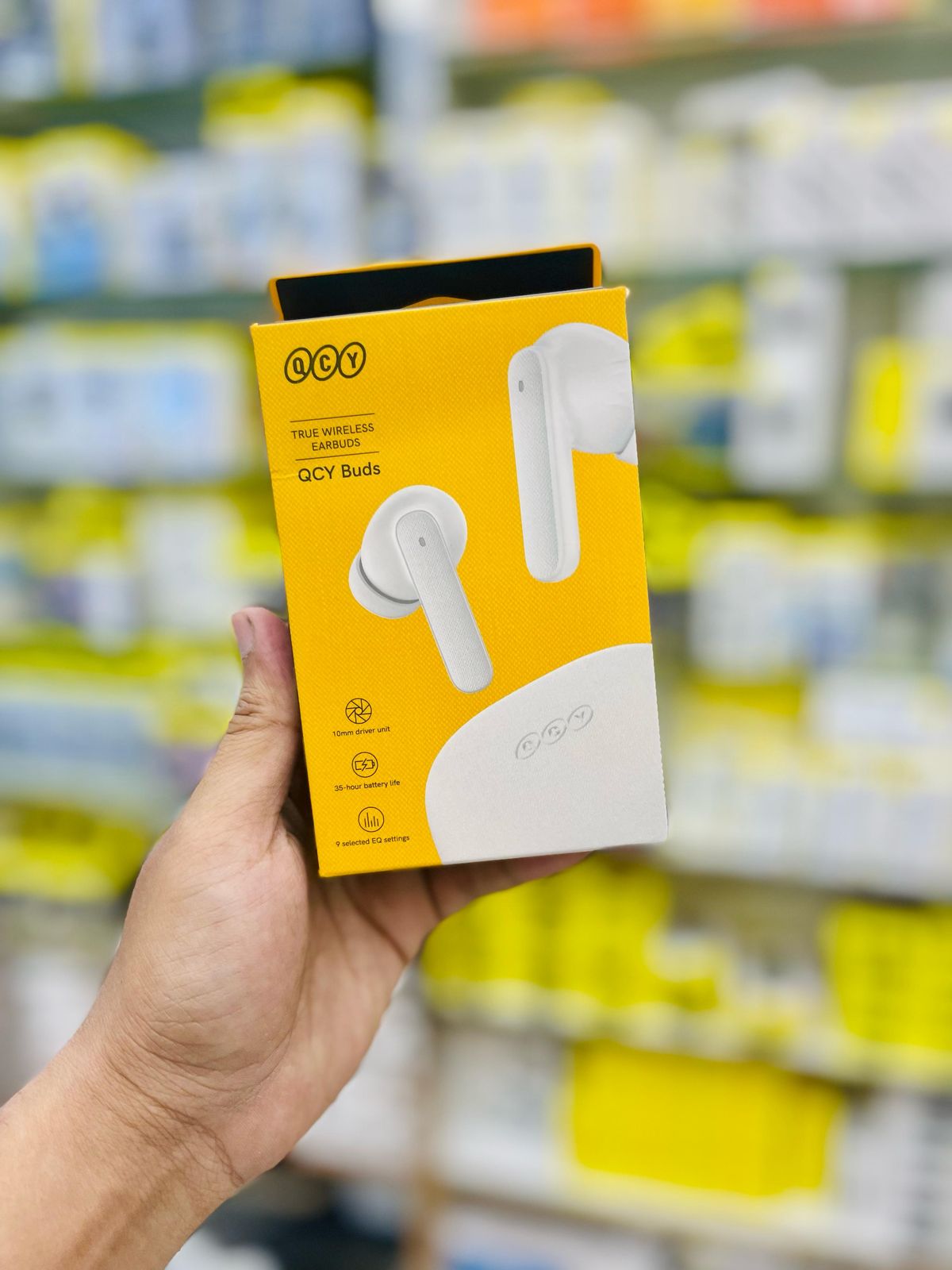 QCY Buds QT43 True Wireless Earbuds. Fabric Texture and Super Light weight Earbuds. 