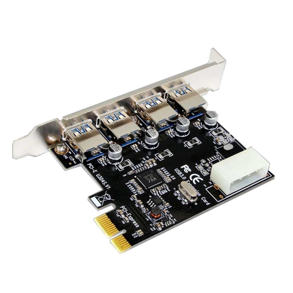 5 Gbps Speed PCI express PCIe USB 3.0 hub adapter controller USB 3 0 PCIe express 1x Adapter 4 Port USB 3.0 PCI-e Expansion Card. 