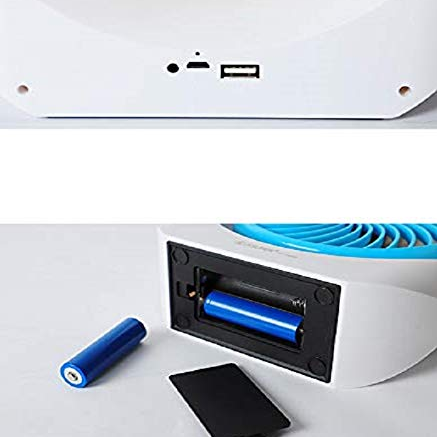 Portable & Rechargeable Mini Fan With Light - (Multycolour) Assorted. 