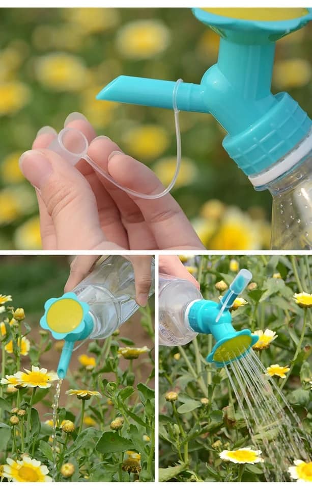 New sprinkler has a double-head design, which has multiple watering methods; and it is designed in the shape of a sunflower, which can add a fun to your gardening life.. 