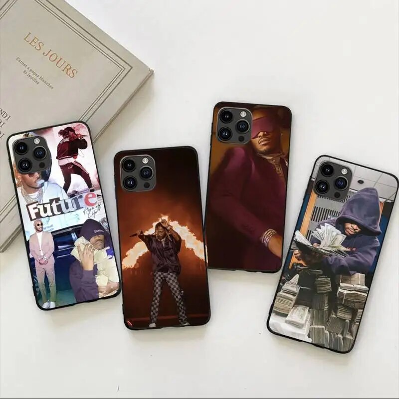 Future Rapper Phone Case For iPhone 11 12 Mini 13 14 Pro XS Max X 8 7 Plus SE XR Shell black phone case