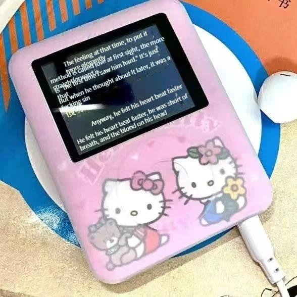 New Style Sanrio Hello Kitty Student Mp3 Anime Figure Sports Portable Mini Music Walkman Kawaii Put Out Listening To Music Gift BunnyGarden. 