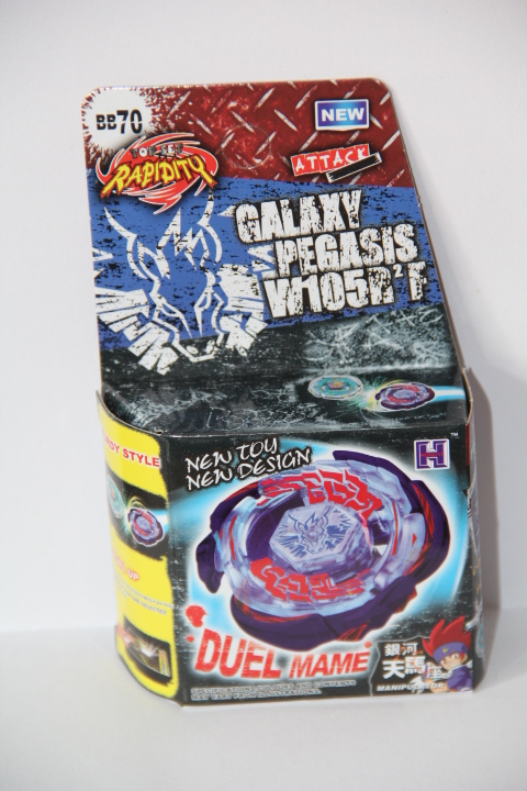 B-X TOUPIE BURST BEYBLADE Galaxy Pegasus Pegasis W105R2F Metal Fury 4D Legends Hyperblade BB-70 Box Set Launcher. 