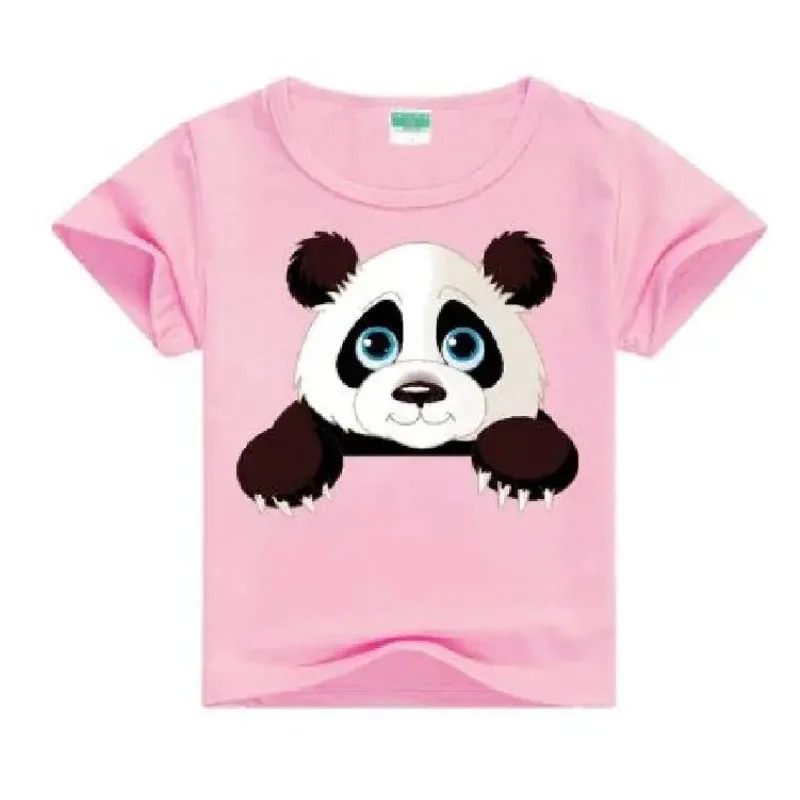 Kids Cartoon Funny Panda T-shirts Summer Costume Baby Boys Girls Clothing Children T Shirts Children's Wear. 