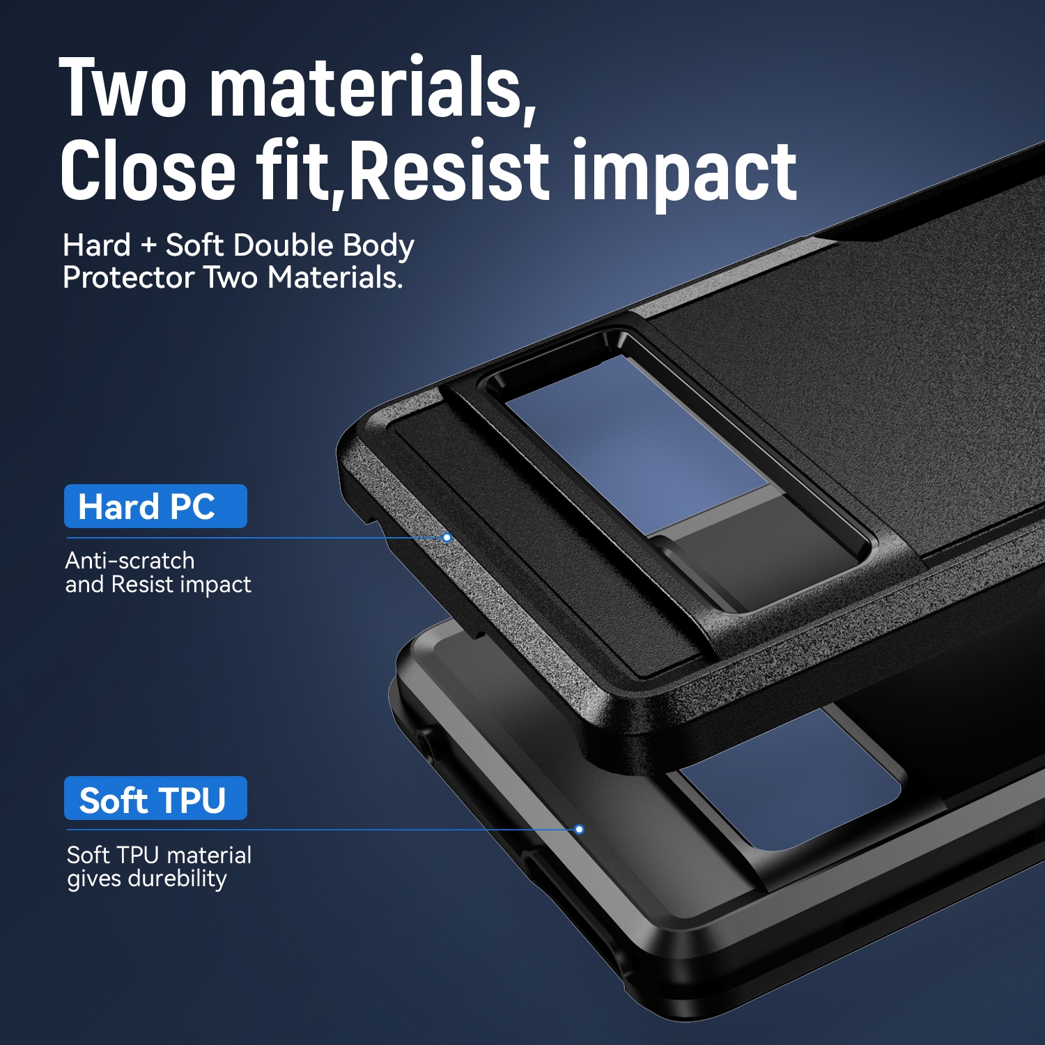 Pioneer Armor Heavy Duty PC + TPU Phone Case For Google Pixel 7 Pro. 