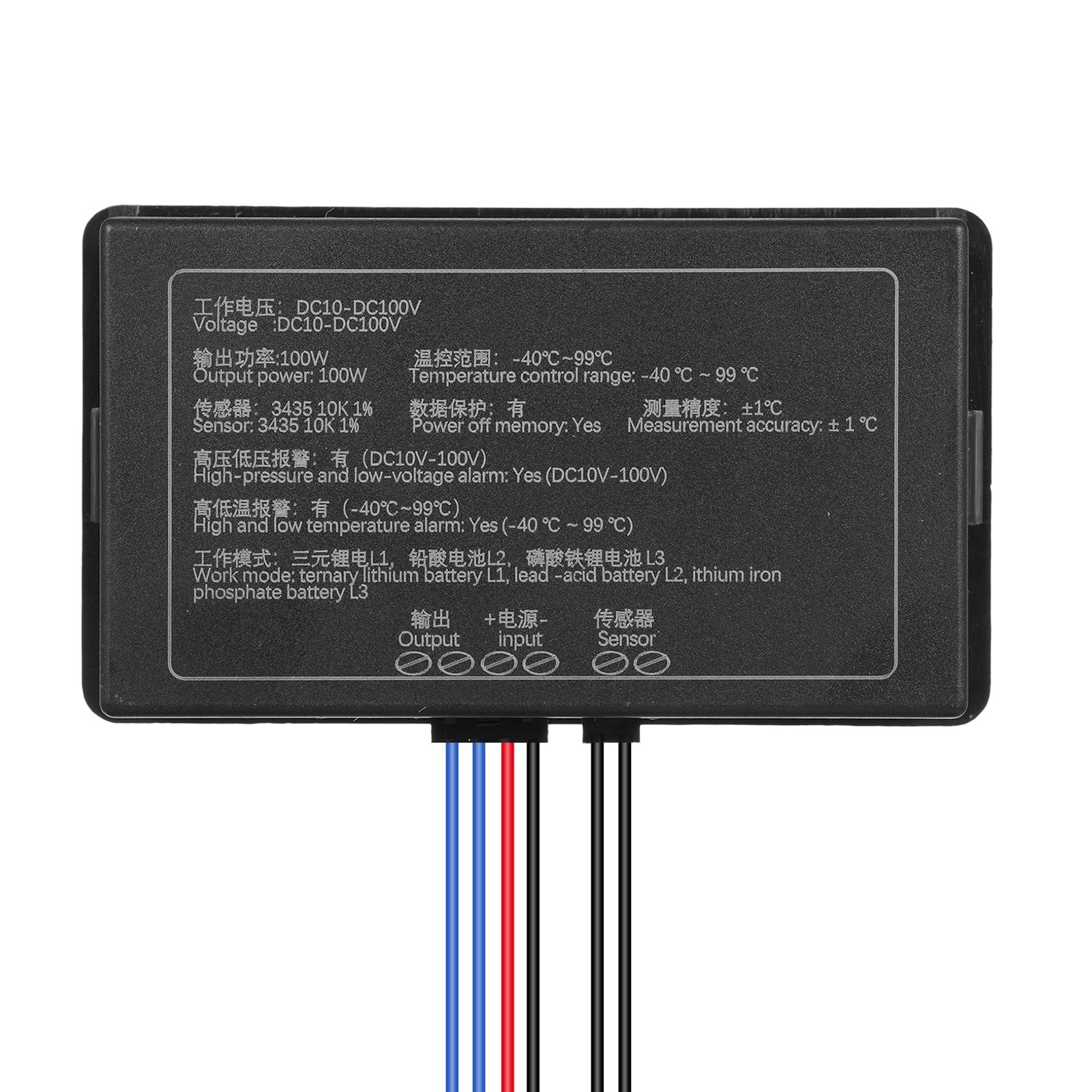 Battery Monitor 9V-100V Battery Capacity Voltage Meter with LCD Display Backlight Digital Voltmeter Tester For Lithium Ternary Batteries Lead-acid Battery Lithium Iron Phosphate Battery Capacity Percentage Tester. 