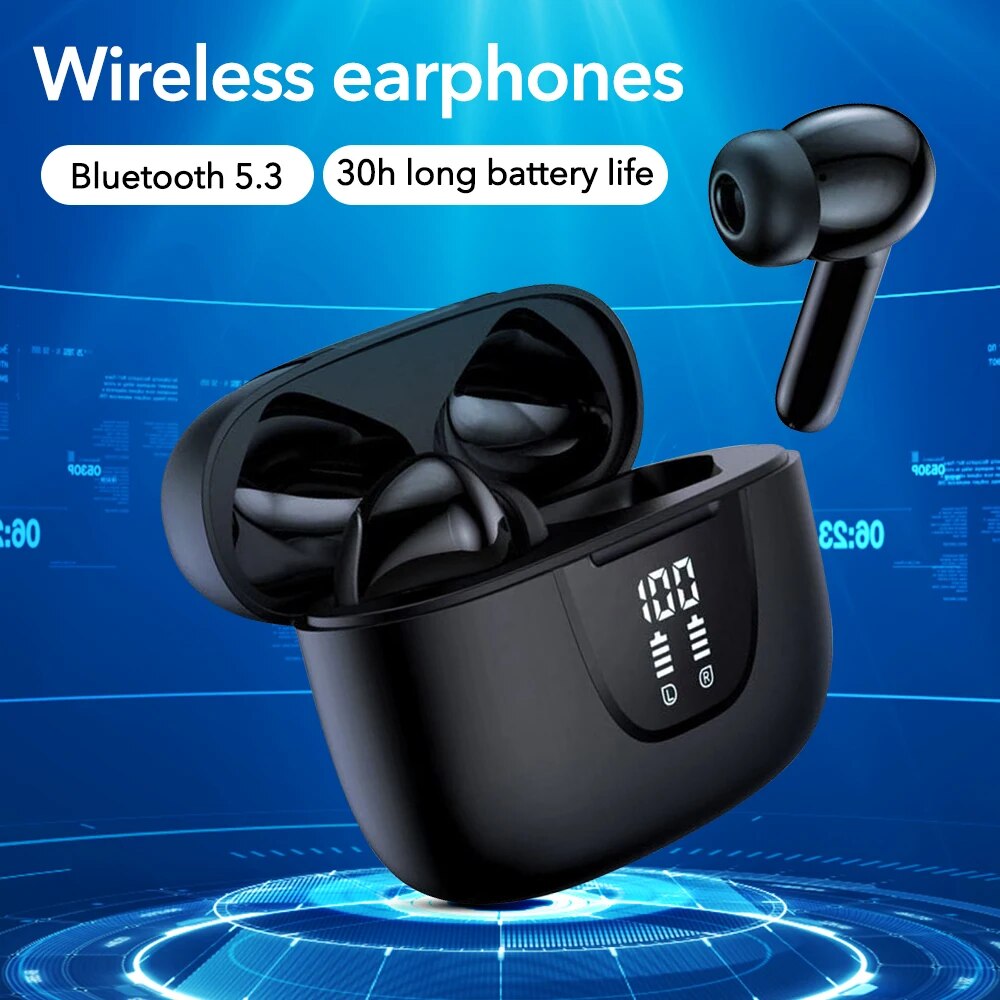 Mpow S42A Wireless Headphones Active Noise Cancelling 5.3 Bluetooth Earphones 30H Playback In-Ear ANC TWS Earbuds for Smartphone. 