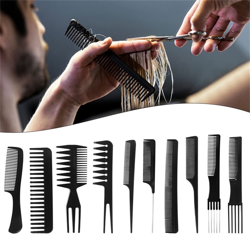 10Pcs/set Magic Professional Styling Comb,Salon Hair Styling Tools for Making Hair Great for All Types & Styles