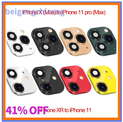 Phone Upgrade Fake Camera Lens Sticker Cover Screen Protector For iPhone XR X Change To iPhone 11 Pro Max. 
