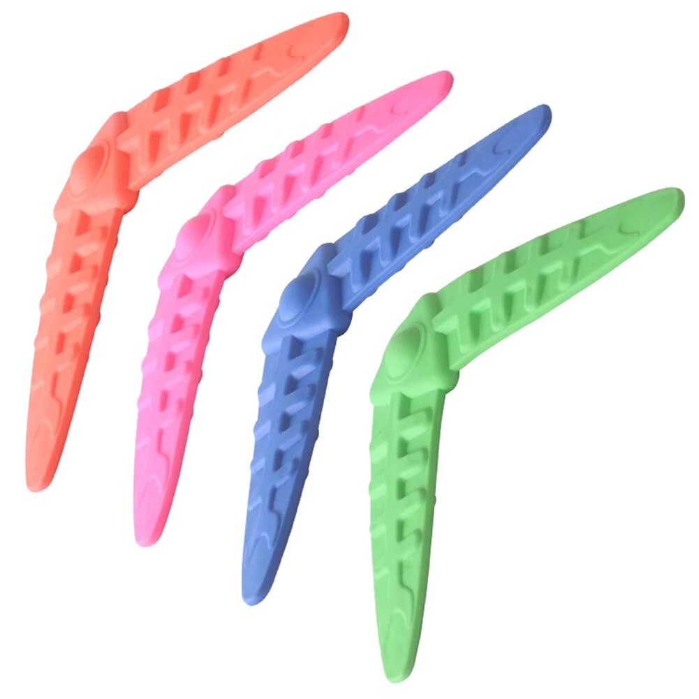 Curved Pet Flying Disc Toy TPR Flying Discs Bite Pet Training Dog Toys Competition Boomerang Child Toys Outdoors Sports Dog Toys. 