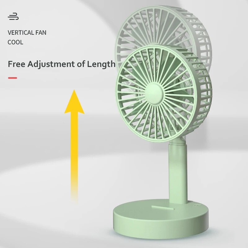 【NEW】 Xiaomi Portable Small Desk Fan Ultra Quiet Table Fan USB Rechargeable Cooling Fan With 3 Speed Powerful Wind Office Foldable Fan. 