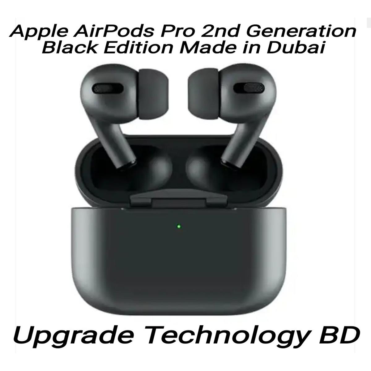 Apple Airpods Pro 2Nd Generation Black Edition Made In Dubai