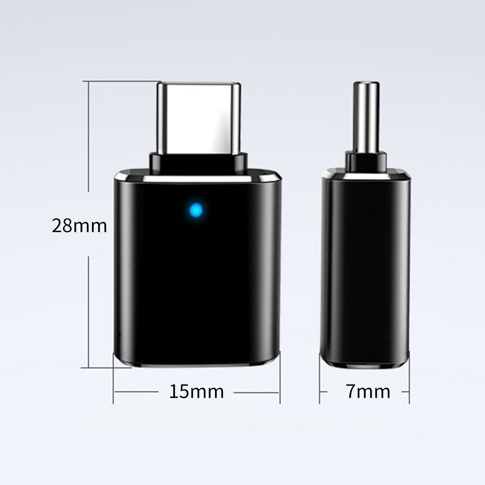 Phone Adapter Anti-impact Type-C to USB Hard Phone Converter. 
