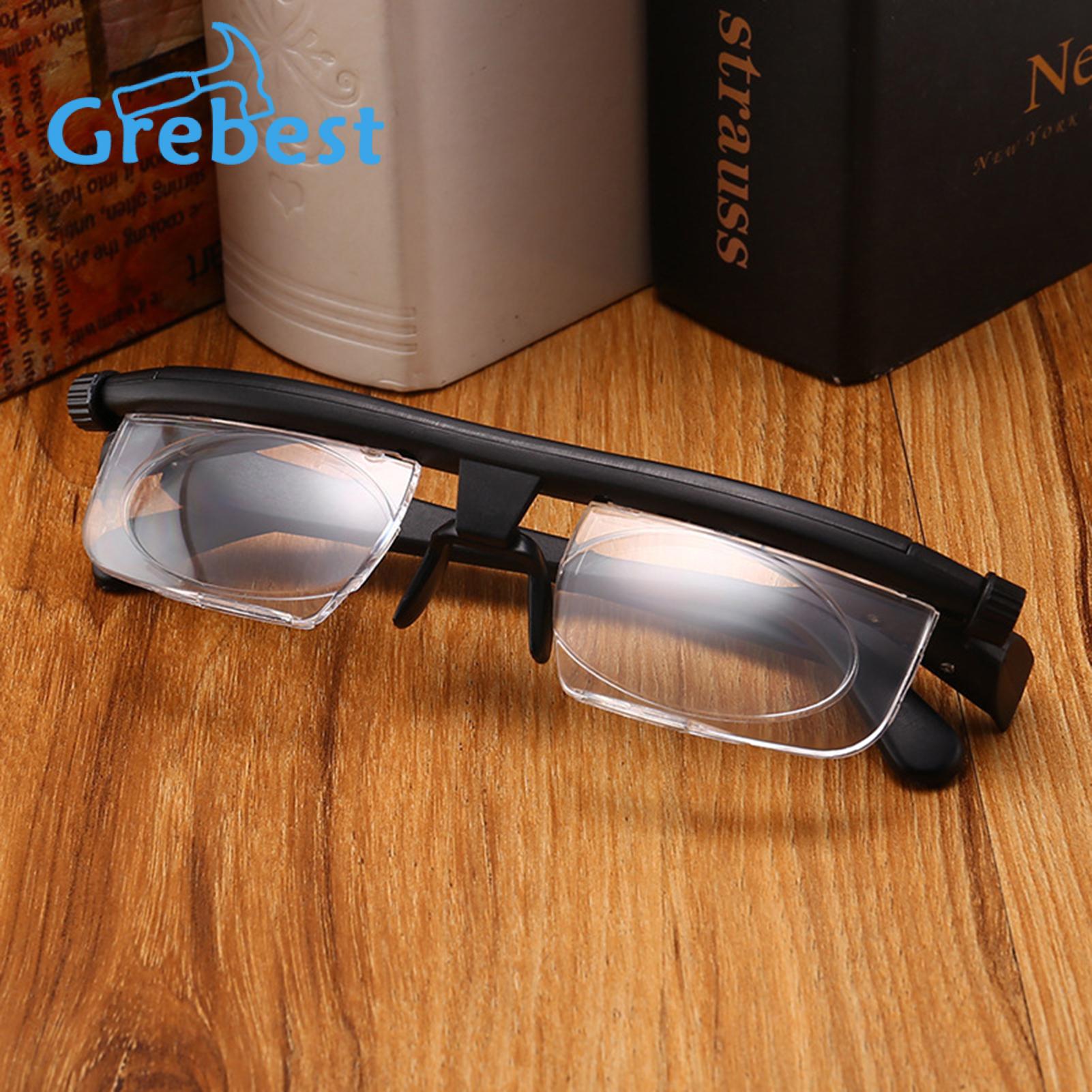 Seniors' Adjustable Focus Glasses Flex Focal Adjustable Reading Glasses for Seniors Dial Vision Eyeglasses for Tv Traveling Flex Vision Senior Eyewear Adjustable Focus Reading Glasses. 