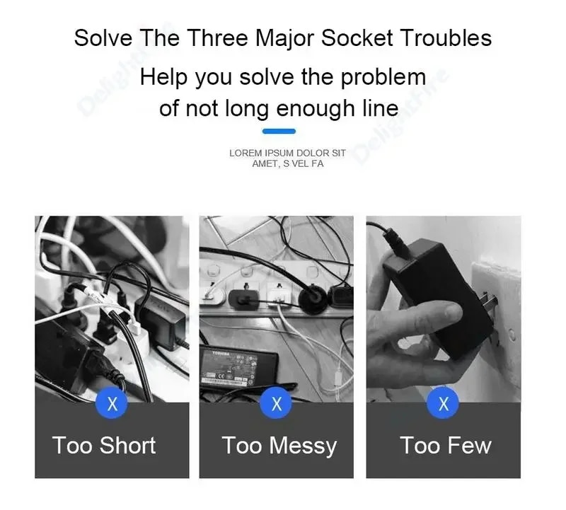 3 in 1 EU Power Socket Plug Adapter Foldable US To EU Travel Aadapters Power Converter KR Plug Electrical Socket AC Outlet. 