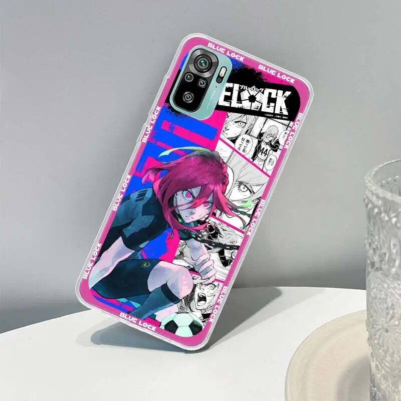 Anime Blue Lock Cover Phone Case for Xiaomi Redmi 10C 10A 10 9C 9A 9 9T 12 12C 8 8A 7 7A 6 6A S2 K20 K30 K40 Pro Coque Phone Cas. 
