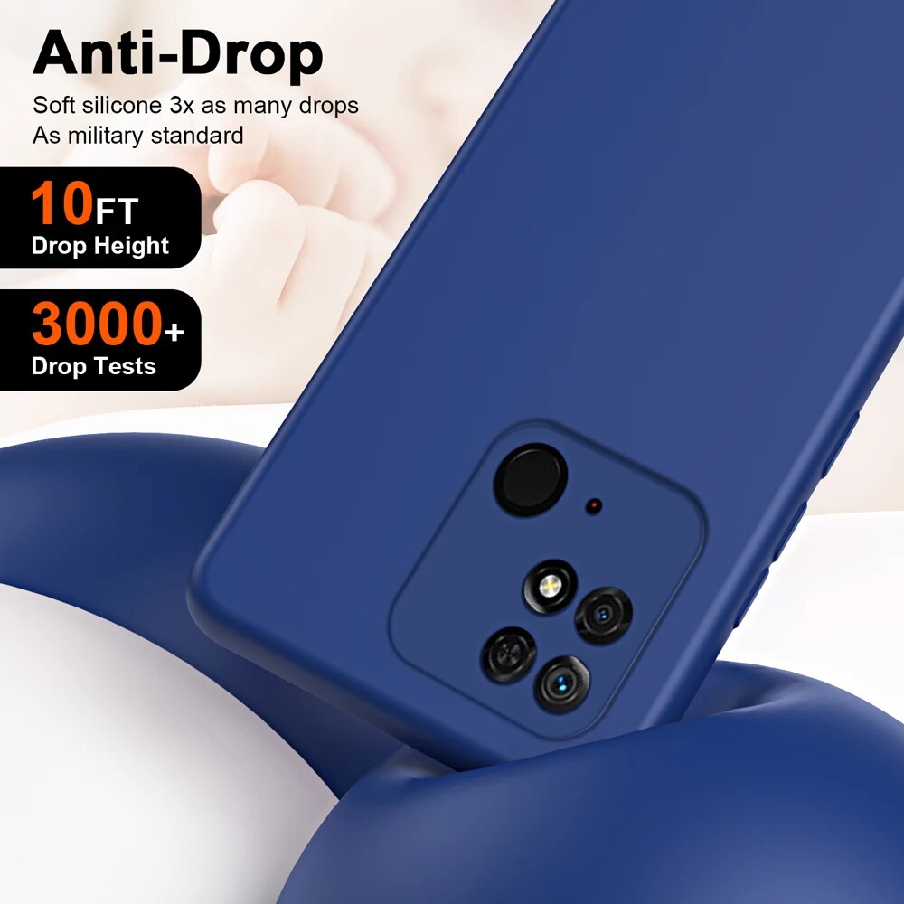 Liquid Case for Xiaomi Redmi 10C 10A 9A 9C 12c Fundas Redmi Note 10 10S 11 11s 12s 12 Pro 5G A1 A2 Plus Cover Coque. 