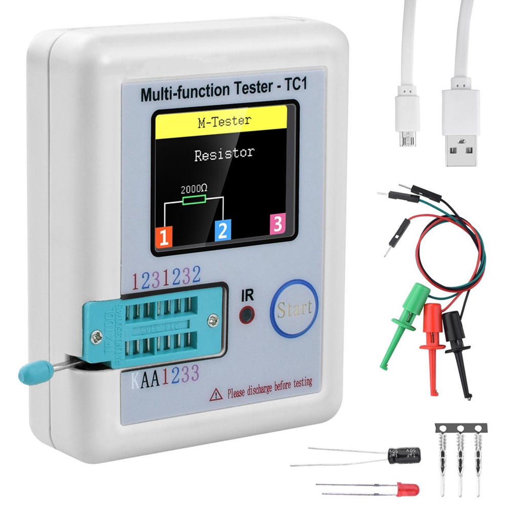 LCR-TC Multi-Meter Transistor Tester New Diode Triode Capacitor Resistor Test Meter MOSFET NPN PNP Triac MOS