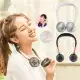 USB Rechargeable Wearable Portable Hand Free Neckband Fan Personal Mini Neck Double Fans 3 Speed Adjustable for Ourdoor