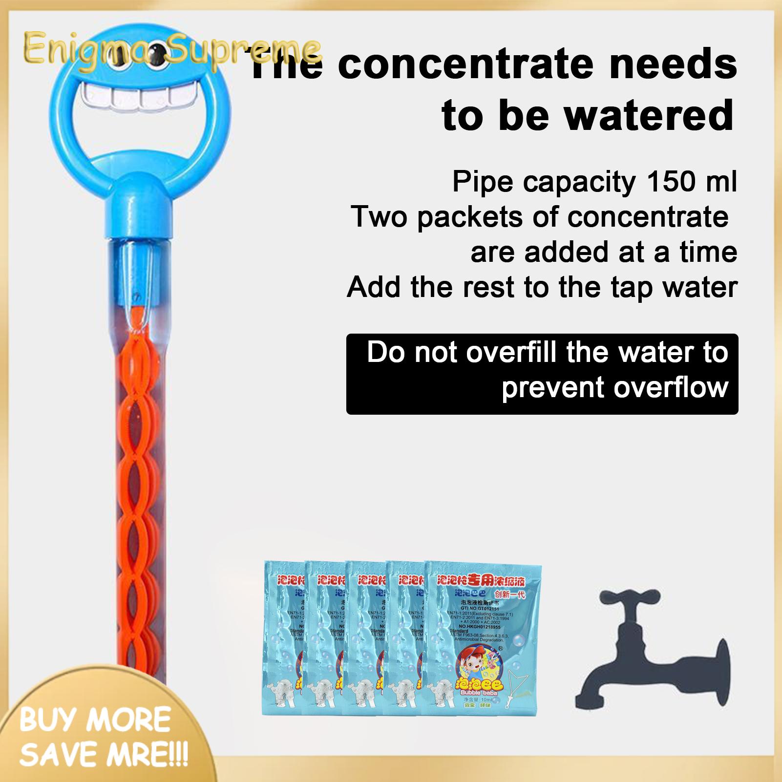 Enigma- Leak-proof Bubble Wand Smiling Face Bubble Wand Toy with Leak-proof Design for Indoor Outdoor Fun 32 Holes Bubble Stick with Bubbles Refill Five Claws Bubble Maker Kids Bubble Wand. 