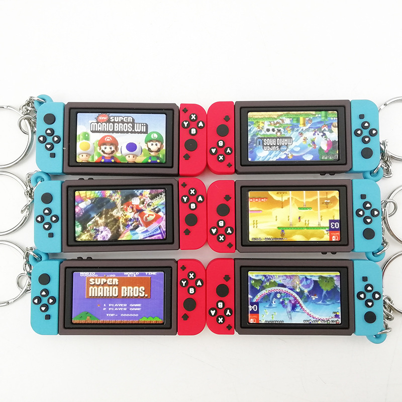 Handle keychain Monomori charm Key ring Mario Movement [Optional] Switch key Mary game hand. 