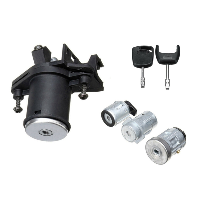 Cylinder Switch Lock Kit Spare Parts Lock Door Lock Ignition Bucket Switch Car for Fiesta 2001-2008 2S61-A22050-BM