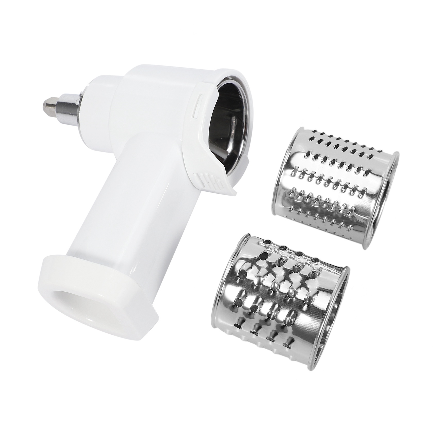 Slicing for KitchenAid-1 x Food Pusher
1 x Slicing Blade
1 x Fine Shredding Blade
1 x Coarse Shredding Blade-…. 