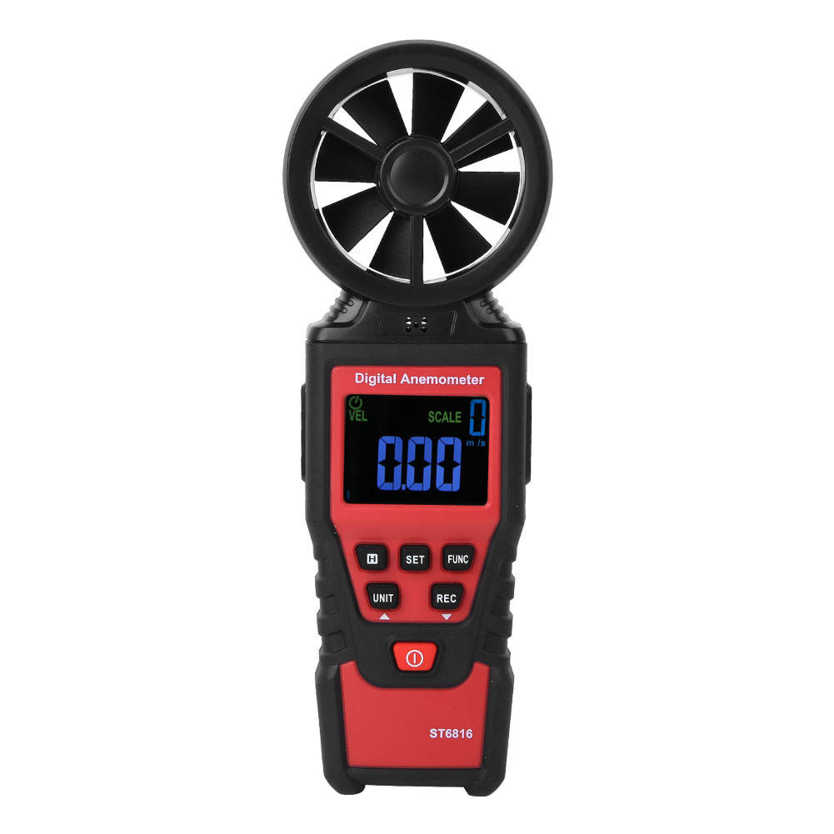 Wind Speed Tester ST6816 LCD Handheld Digital Anemometer Temperature Meter. 