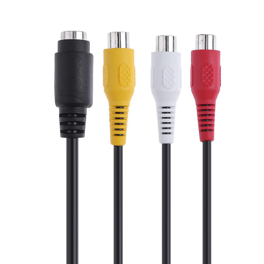 VGA to S Video 3 RCA Male to Female Converter Composite AV TV Out Adapter Cable for PC Laptop Tablet. 