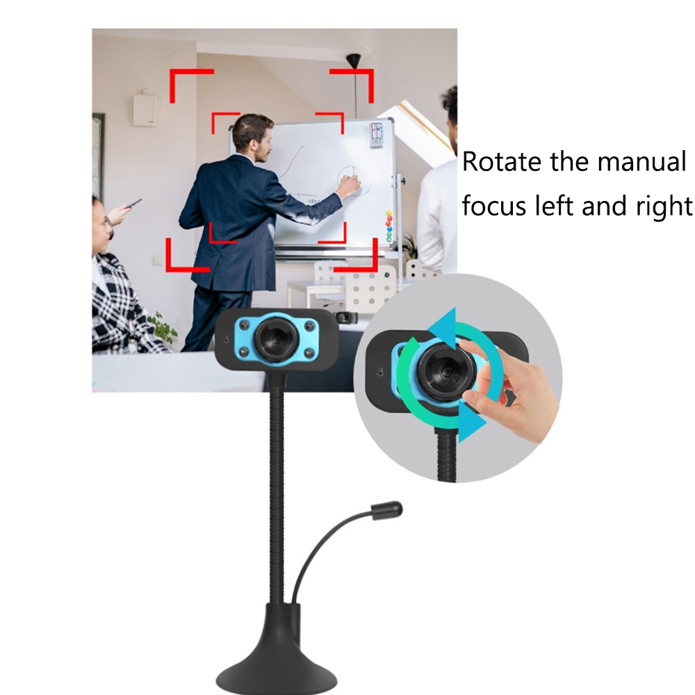New Webcam 480P 720P 1080P HD Camera with External Microphone for Computer PC Laptop Desktop Digital USB Video Camera Web Cam. 