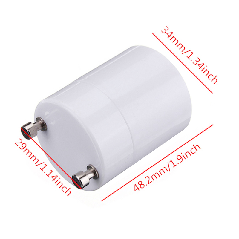 GU24 to E27 White LED Light Lamp Bulb Adapter Holder Socket. 