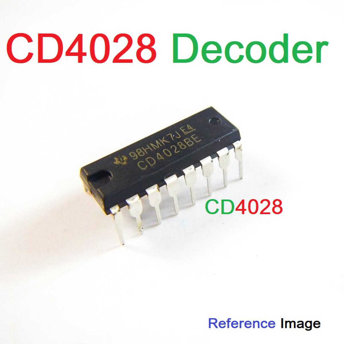 2Pcs- CD4028 Decimal Decoder IC CD 4028 CMOS BCD To Decimal Or Binary To Octal Decoders Drivers IC Breadboard Friendly DIP 16 Pin IC Electrical Circuitry & Parts
