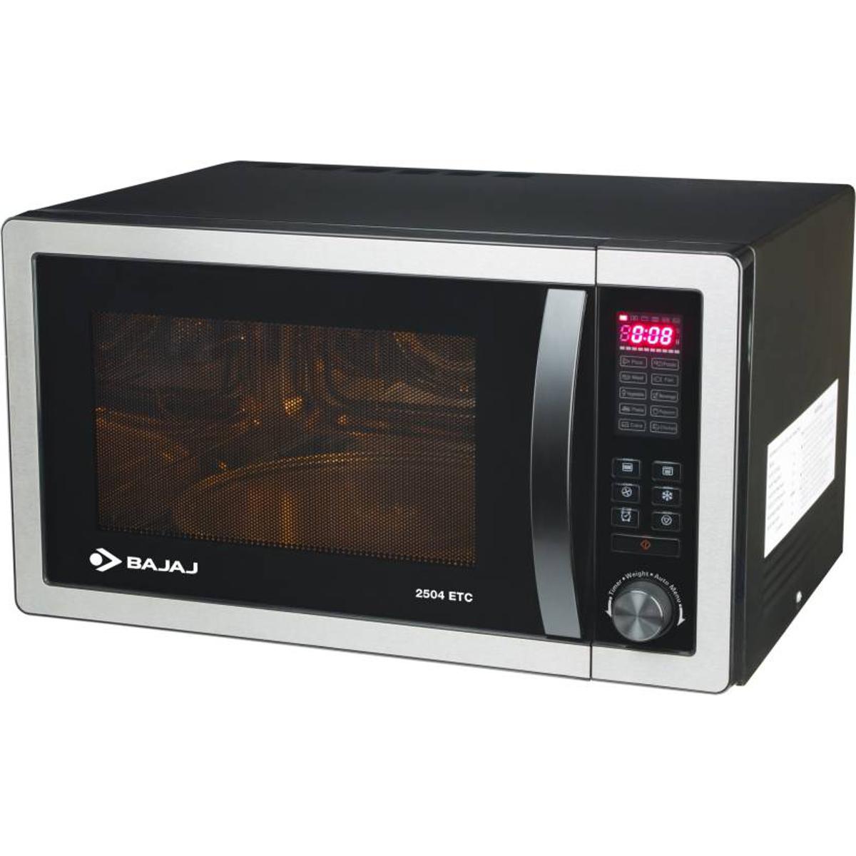 BAJAJ 25 L Convection Microwave Oven  (2504ETC, Silver Grey)
