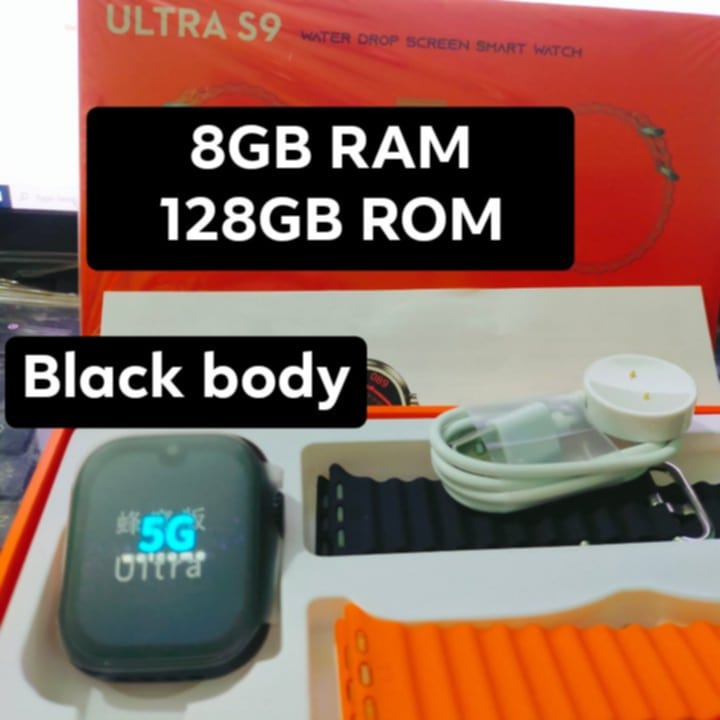 Ultra S9 Max/ Ultra S9/WS10 Ultra/S8 Ultra  5G, 4G Supported Android Smartwatch With Dual Camera   (12GB Ram/256GB ROM)   Smartwatch With Double Straps -259254768. 