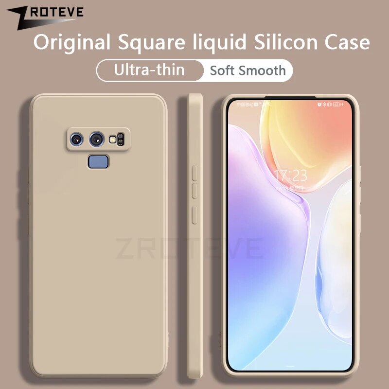 Note9 Case ZROTEVE Original Soft TPU Liquid Silicone Cover For Samsung Galaxy Note 9 10 20 Note10 Plus Note20 Ultra Phone Cases