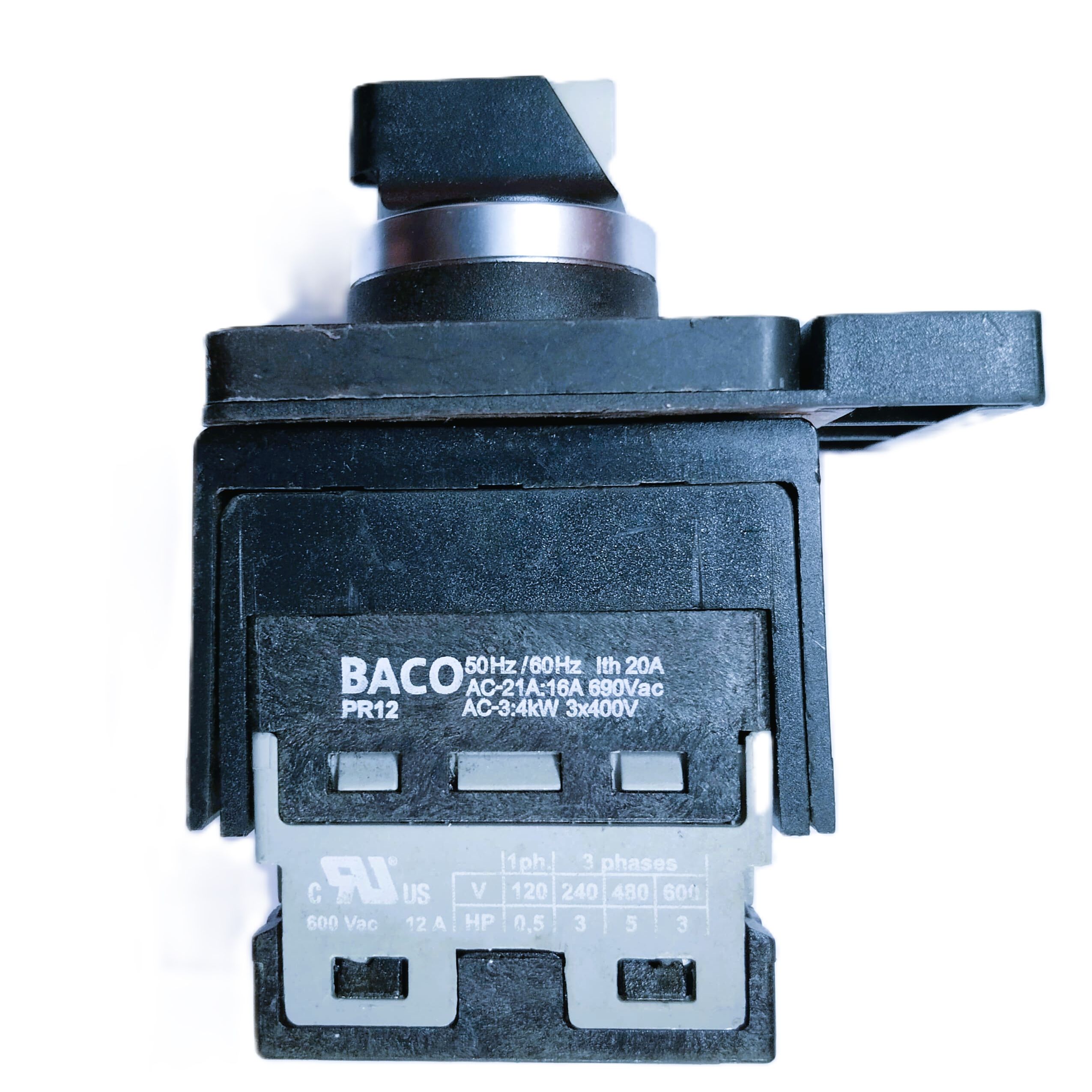 BACO PR12 rotary cam switch (flood light). 